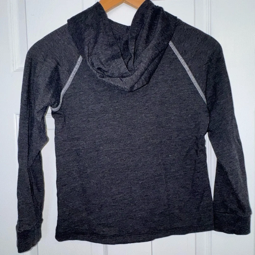 NFL Philadelphia Eagles Girls Hoodie Sweatshirt | Size L (10/12) | Gray